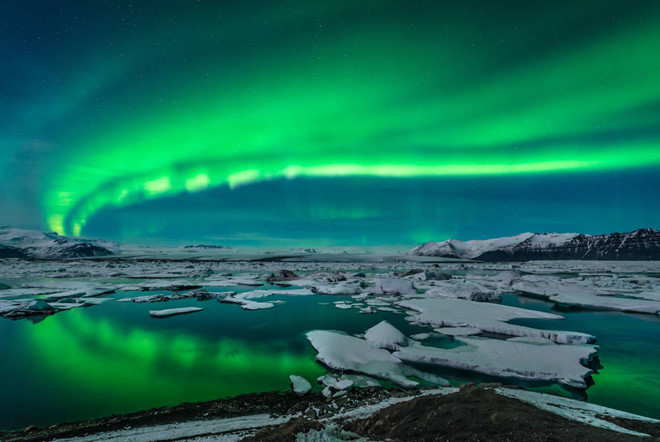 Thời điể ngắm cực quang ở Iceland là từ tháng 11 đến tháng 2 năm sau